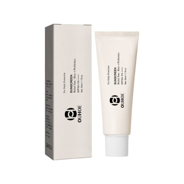 OUHOE Rice Probiotic Protection Cream Refreshing UV Moisturizing Face Cream - Image 5