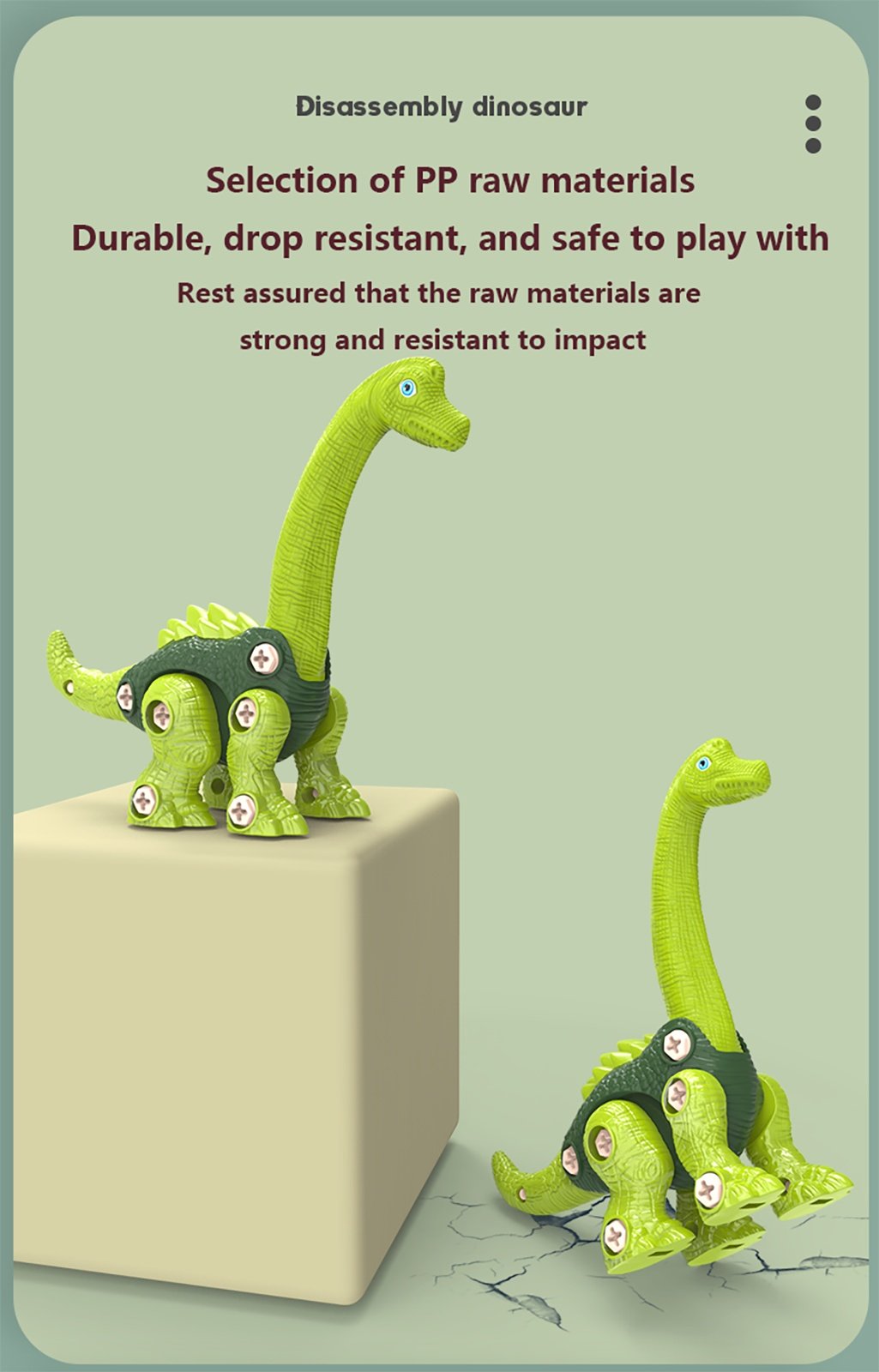 Disassemble And Assemble Dinosaurs, Boys Benefit From Intelligence, Assemble Screws, Children's Toys - Image 2
