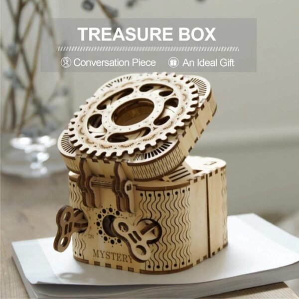Robotime Rokr 123Pcs Treasure Box Creative 3D Wooden Puzzle Game Assembly Toys Chris Gift For Children Adults Teens Dropshipping - Image 6