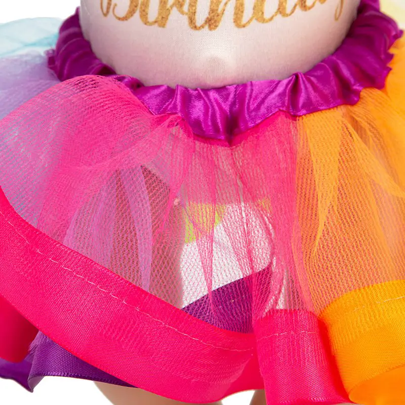 Fit 18 Inch 43Cm Pop Kleding Accessoires Geboren Nieuwe Baby Kinderkleding Met Regenboog Rok Voor Baby Verjaardag gift - Image 2