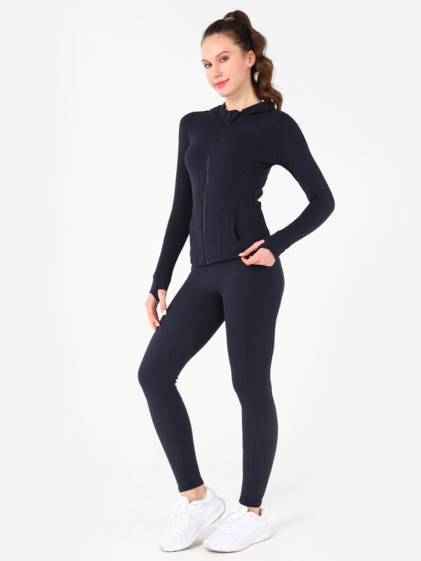 Hooded Jacket Yoga Clothes - Image 2