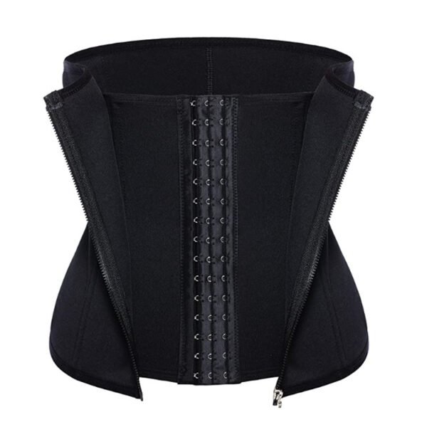 Amazon hot-selling zipper three-breasted belt neoprene corset body burst SWEAT fitness postpartum body girdle - Image 5