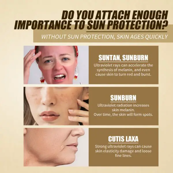 OUHOE Rice Probiotic Protection Cream Refreshing UV Moisturizing Face Cream - Image 2