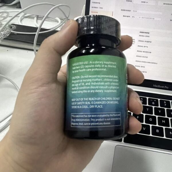 Sea Moss 7000mg Black Seed Oil 4000mg Ashwagandha 2000mg Turmeric 2000mg Bladderwrack 2000mg Burdock 2000mg & Ginger Vitamin C Vitamin D3 With Elderberry Manuka Dandelion Yellow Dock Chlorophyll ACV - Image 8
