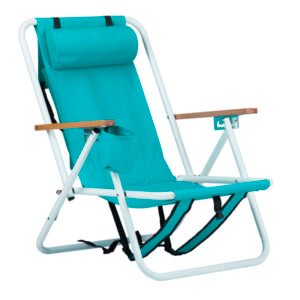 1pc 23x21.7x31.5in Mint Green Beach Chair