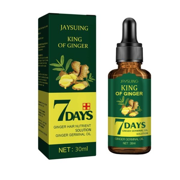 Jaysuing Ginger Hair Treatment Oil Refreshing & Nourishing Scalp Follicle Strengthening Hair Nutrient Solution - Image 3