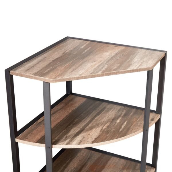 4-Tier Corner Shelf,Multipurpose Display Storage Stand For Kitchen,Home Office,living Room,Small Space - Image 5