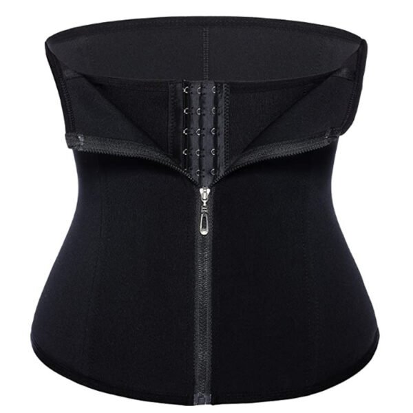 Amazon hot-selling zipper three-breasted belt neoprene corset body burst SWEAT fitness postpartum body girdle - Image 4
