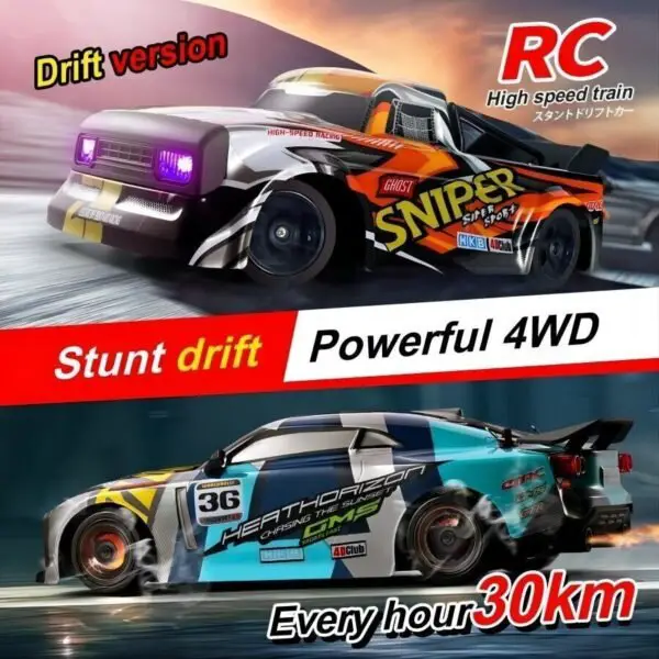 4WD Racing Car 30KM-H High Speed Car 2.4G Remote Control Drift Car Truck US - Image 2