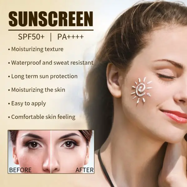 OUHOE Rice Probiotic Protection Cream Refreshing UV Moisturizing Face Cream - Image 4