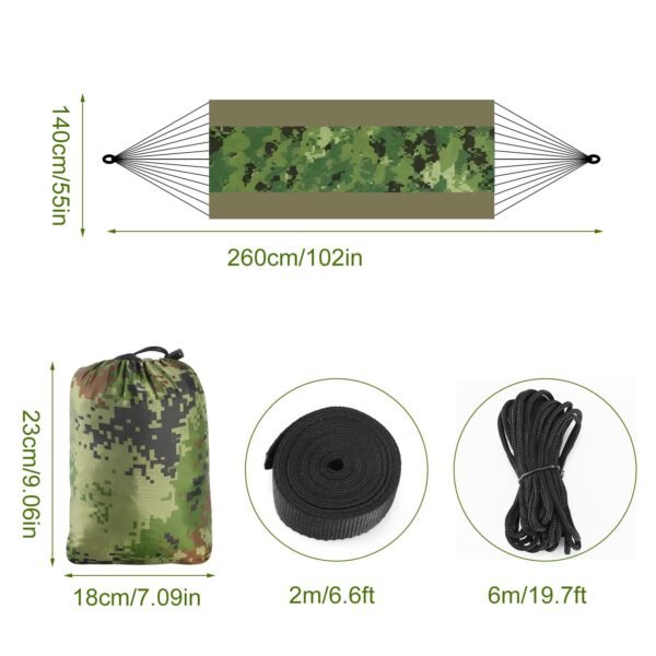 Camping Hammock, Portable Double Hammock With Net - Image 4