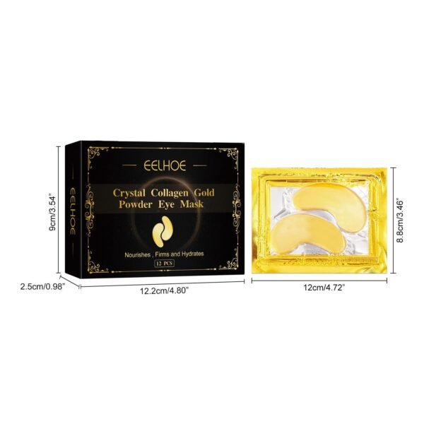 EELHOE Collagen Gold Eye Mask Firming Eye Patches For Dark Circles And Puffy Eyes - Image 7