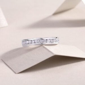 Diamond Ring Luxury Fashion Set Moissanite Silver Ring
