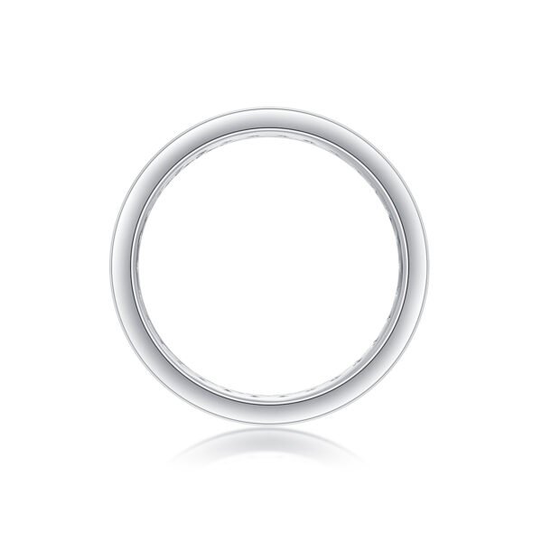 Diamond Ring Luxury Fashion Set Moissanite Silver Ring - Image 2