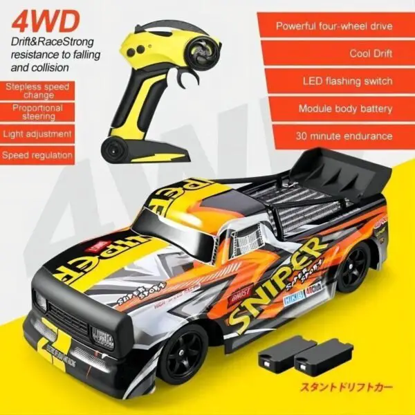 4WD Racing Car 30KM-H High Speed Car 2.4G Remote Control Drift Car Truck US - Image 4