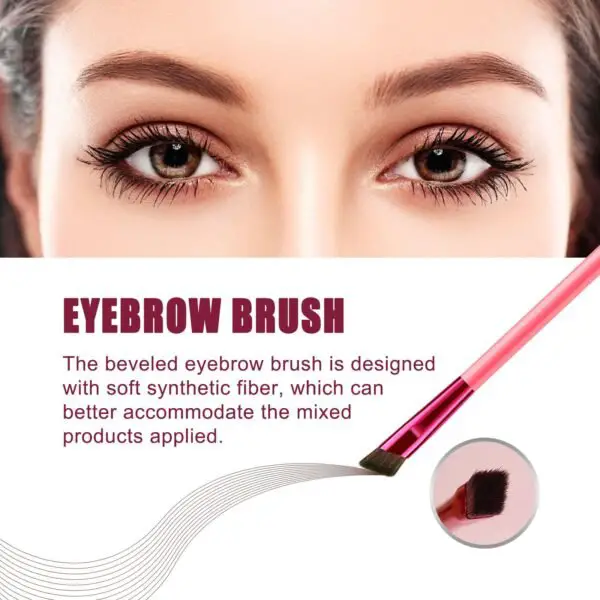 EELHOE Multi-functional Eyebrow Brush Set For Filling, Shaping, And Coloring Smooth Eyebrows Makeup Kit - Image 7
