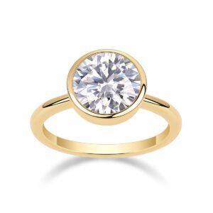 Time Bubble Large Diamond Ring Luxury Fashion Set Moissanite Silver Ring
