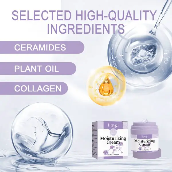 Hoygi Moisturizing Skin Care Cream Lighten Pigmentation Fine Lines Anti-Wrinkle Moisturizing Rejuvenation Whitening Firming Hydrating Cream - Image 6