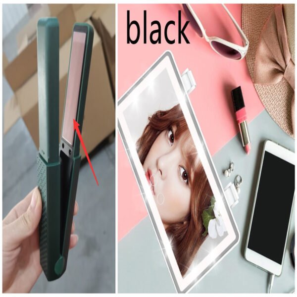 Hair Straightener Cordless Usb Hair Straightener Mini Ceramics Hair Curler 3 Constant Temperature Portable Flat Iron For Travel - Image 4
