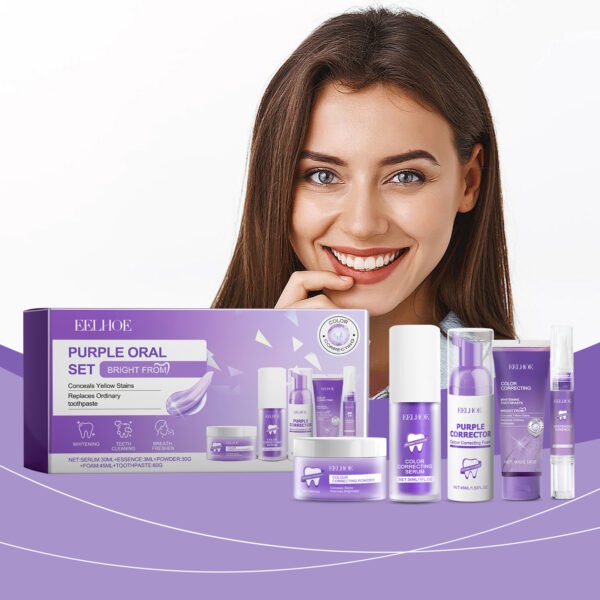 Eelhoe Purple Toned Teeth Set Clean Teeth Breath Care Mouth Clean Mouth Care - Image 6