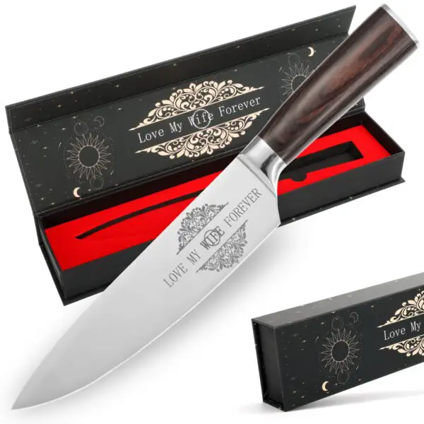 Gifts For Dad, Mom, Wife, Husband 8 Inch Chef Knife For Fathers Day Dad,Valentines Day, Mothers Day Gifts, Japanese 5cr15mov Kitchen Gyuto Chef Knives With Sheath - Image 6