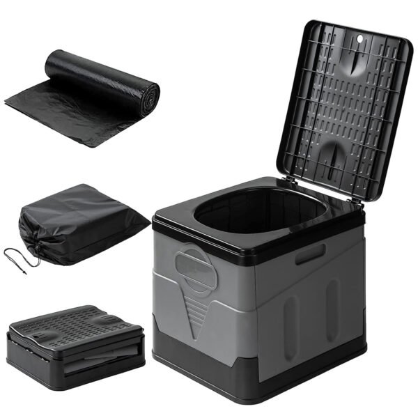 Portable Toilet With Handbag, Collapsible Emergency Toilet With Lid - Not Shipped On Weekends - Image 9