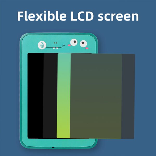 LCD Children's Cartoon Color Drawing Board Eye Protection Handwriting Board, Student Kindergarten Puzzle Graffiti Home Toy - Image 2