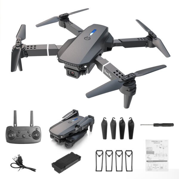 E88 Dual Camera Drone, WiFi FPV Double Folding RC Quadcopter Altitude Hold, Remote Control Toy For Beginners, Ideal Men's Gift For Outdoor Fun, Great For Christmas, Halloween, And Thanksgiving - Image 10