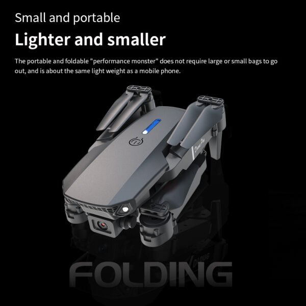 E88 Dual Camera Drone, WiFi FPV Double Folding RC Quadcopter Altitude Hold, Remote Control Toy For Beginners, Ideal Men's Gift For Outdoor Fun, Great For Christmas, Halloween, And Thanksgiving - Image 8