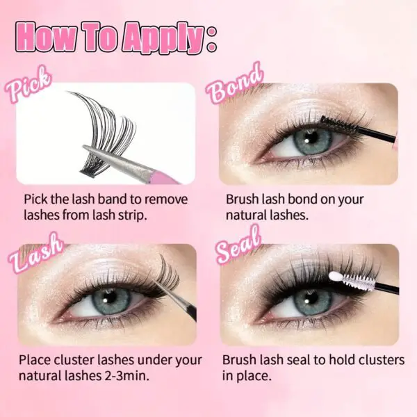 12 Rows Of 30D Plus 40D Clusters Of 240 Segmented Lashes Set - Image 10