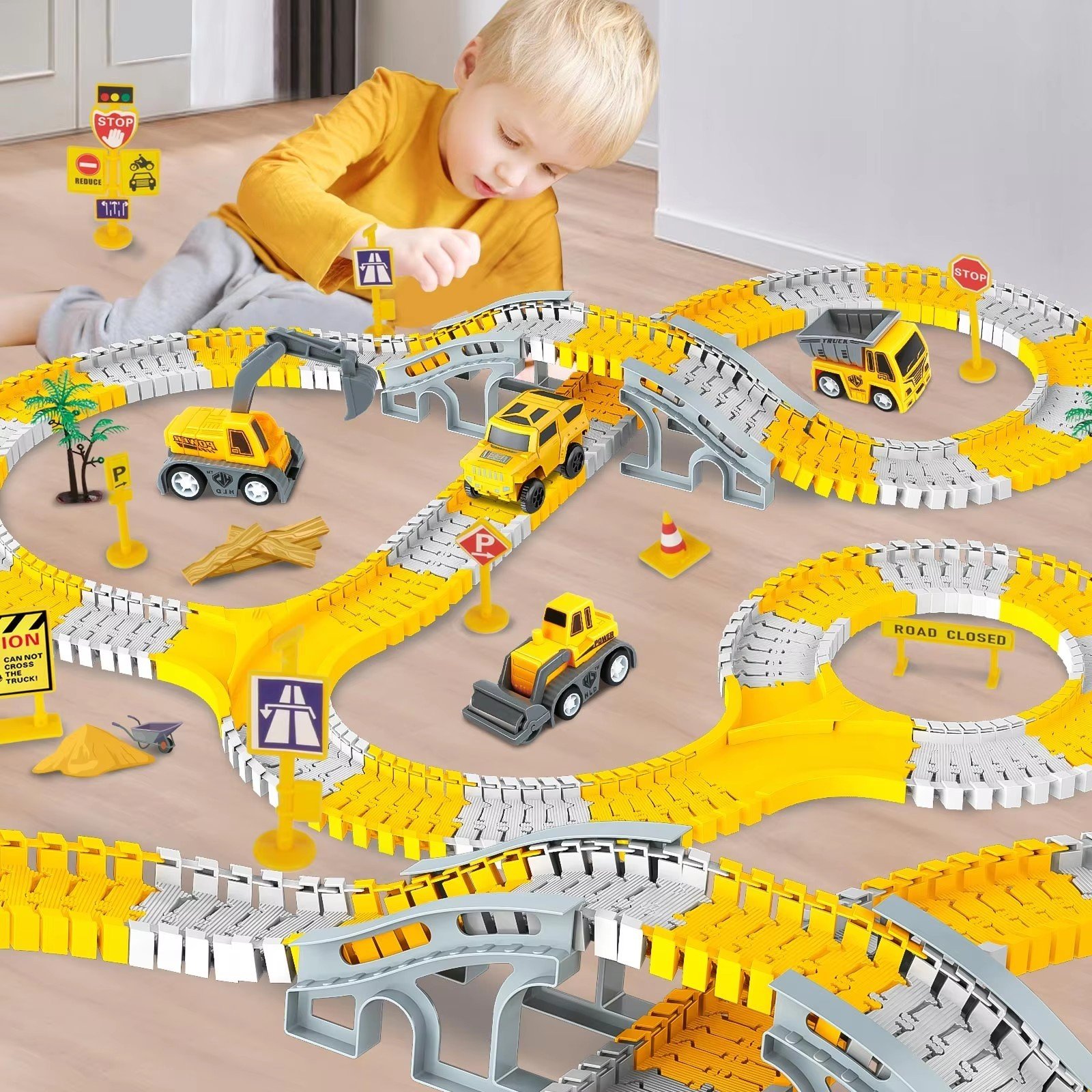 Multi Functional Children's Puzzle Assembly Track Toy - Image 6