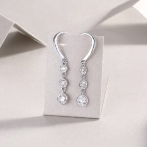 Classic Multi-diamond Set Moissanite Silver Earrings Luxury Fashion Diamond Earrings Stud Earrings
