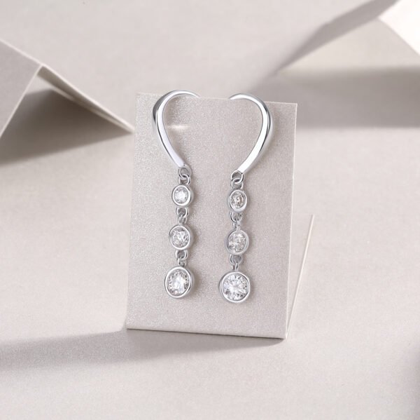 Classic Multi-diamond Set Moissanite Silver Earrings Luxury Fashion Diamond Earrings Stud Earrings