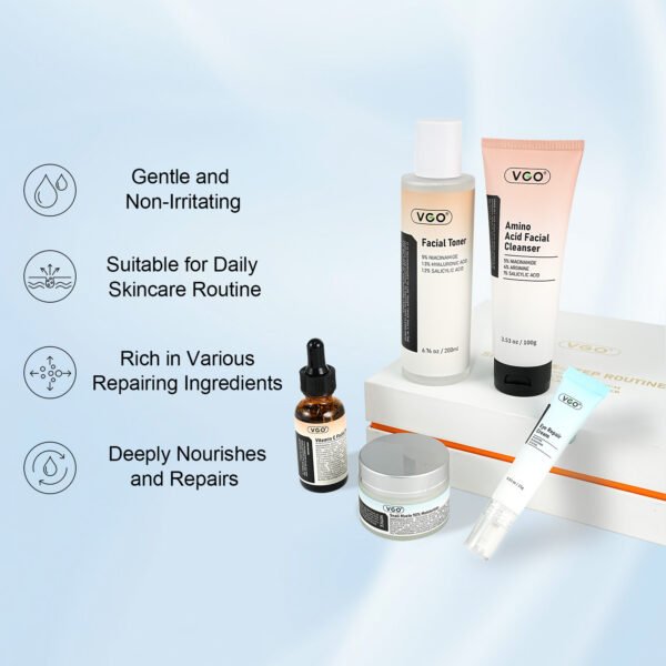 SKINCARE 5-STEP ROUTINE CLEANSER - TONER - SERUM -EYE CREAM - MOISTURIZER - Image 8