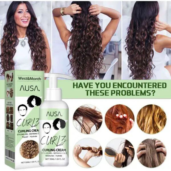 West&Month Curl Bouncer Moisturizing Curl Defining Volume Bouncing Strengthening Hair Smoothing Frizz Conditioning - Image 2