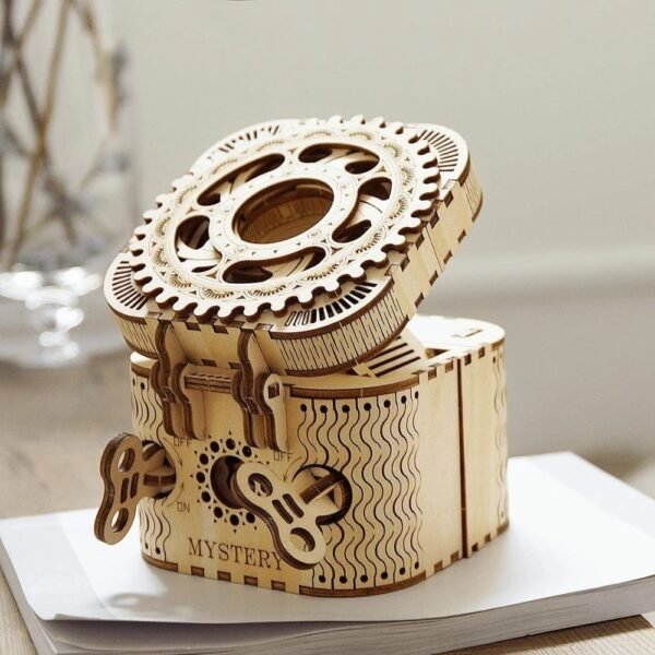 Robotime Rokr 123Pcs Treasure Box Creative 3D Wooden Puzzle Game Assembly Toys Chris Gift For Children Adults Teens Dropshipping - Image 2