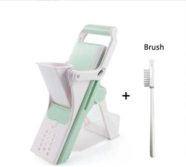Safe Multifunctional Mushroom Slicer 5-in-1 Vegetable Slicer, Professional Food Slicer With Container, Vegetable Slicer For Fruit, Potato, Onion, French Fries Slicer - Image 6