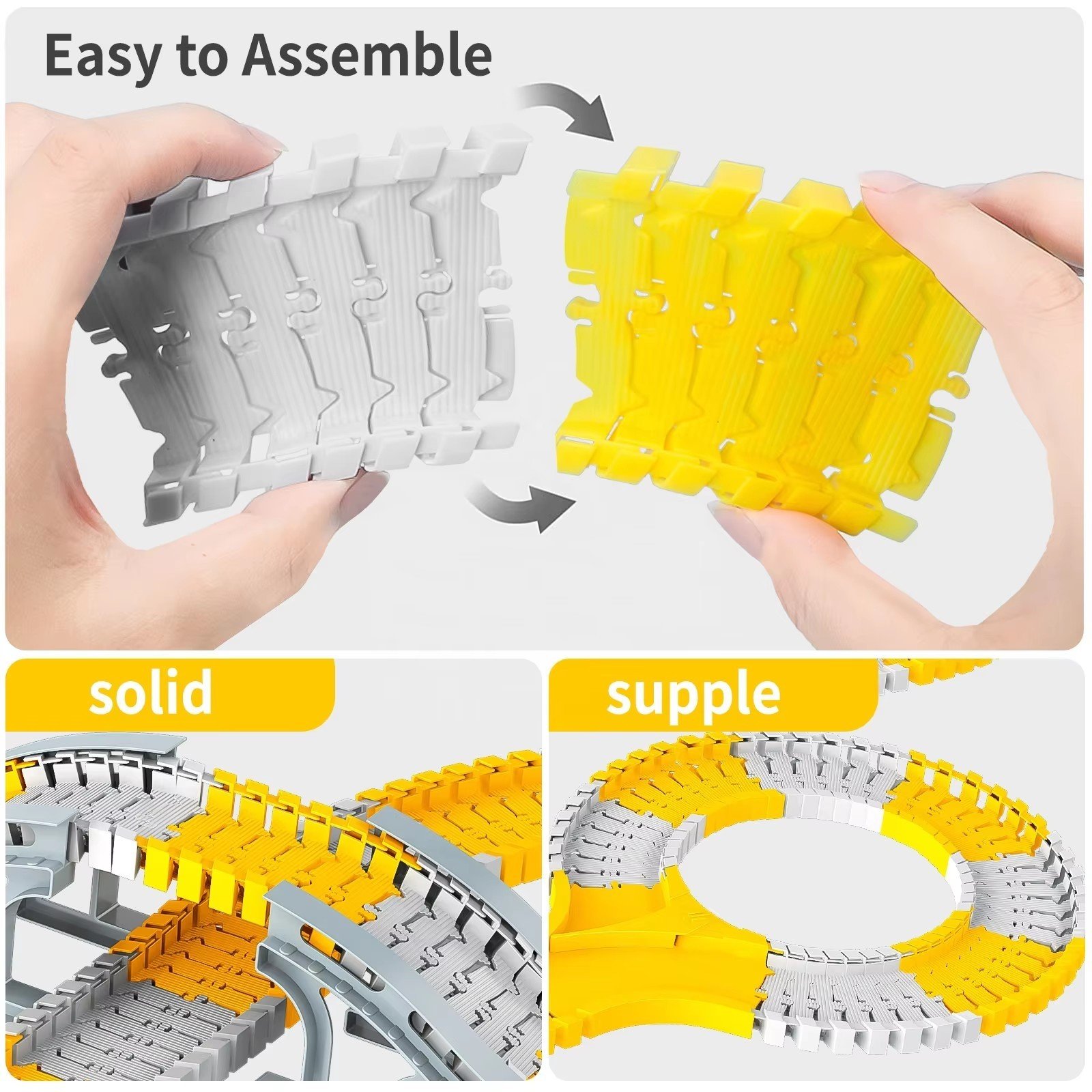 Multi Functional Children's Puzzle Assembly Track Toy - Image 7