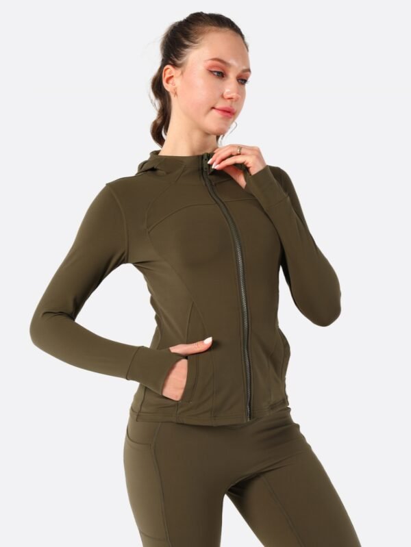 Hooded Jacket Yoga Clothes - Image 4