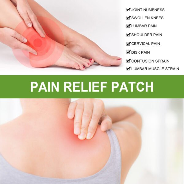 Knee Patches, 10 Count Heat Patches For Bone On Bone, Wormwood Extract Knee, Back, Neck, Shoulder - Extra Strength Muscle Joint Product With Herbal Ingredients, Warming Herbal Plaster - Image 3