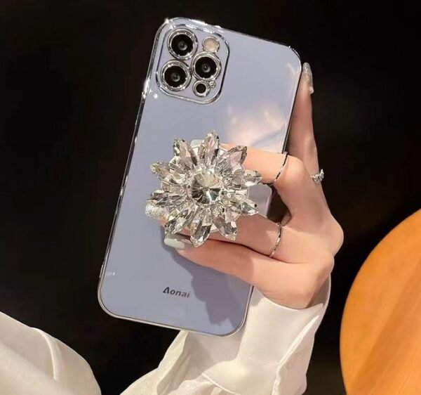Diamond Encrusted Women's Retractable Folding Portable Lazy Phone Holder