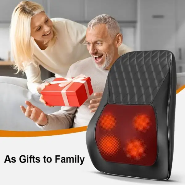 Waist & Back Full Body Massager, Heated Massager For Back, Neck, Shoulders & 3 Adjustments, - Image 2