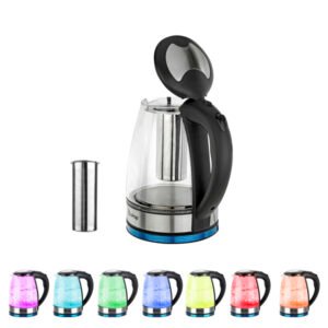 American Standard Electric Kettle 120V, 1200W With Filter Screen And Inner Steel Cover