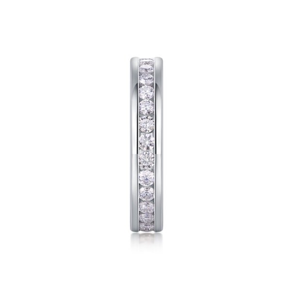 Diamond Ring Luxury Fashion Set Moissanite Silver Ring - Image 6
