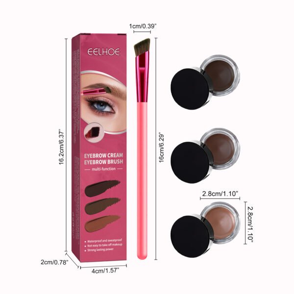 EELHOE Multi-functional Eyebrow Brush Set For Filling, Shaping, And Coloring Smooth Eyebrows Makeup Kit - Image 6