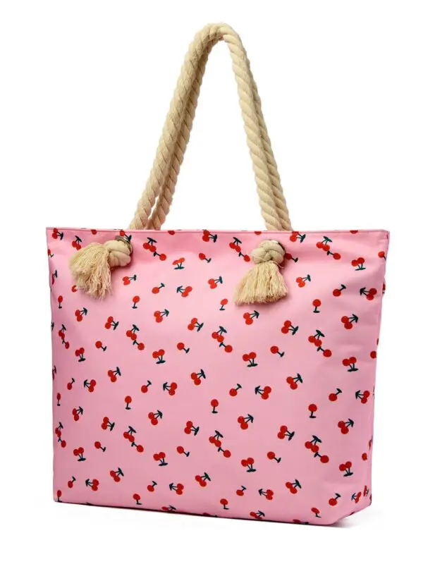 Art Flower Pattern Beach Bags For Women, Beach Bag Tote Waterproof Sandproof, Beach Bags For Women - Image 6