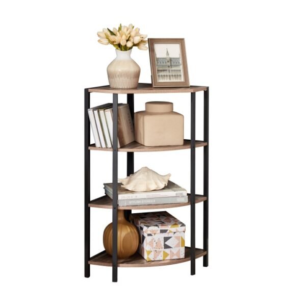 4-Tier Corner Shelf,Multipurpose Display Storage Stand For Kitchen,Home Office,living Room,Small Space - Image 7