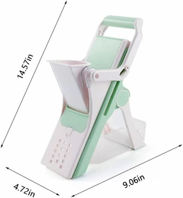 Safe Multifunctional Mushroom Slicer 5-in-1 Vegetable Slicer, Professional Food Slicer With Container, Vegetable Slicer For Fruit, Potato, Onion, French Fries Slicer - Image 3
