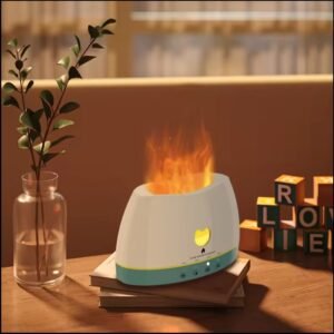 2024 New Types Essential Oil Diffuser Flame Diffuser Cool Mist Air Humidifier For Baby