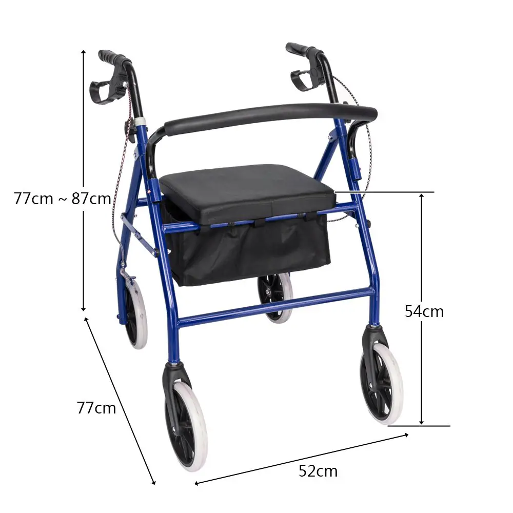 Iron Pipe Nylon Cloth Basket 286lbs, Blue And Black Color For Driving Assistance - Image 7
